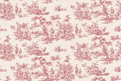 Brewster Red Inviting Toile Wallpapers   15464462   Overstock.com ...