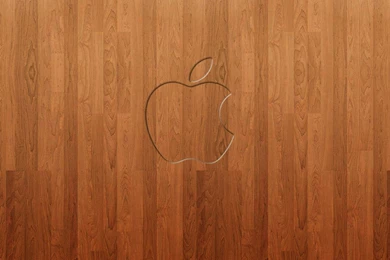 Wood Apple Logo II   Apple Logo iPad Wallpapers