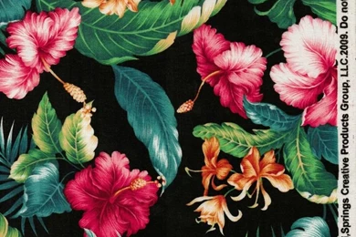 Tropical Floral Fabric By Springs Creative Products Group, LLC ...