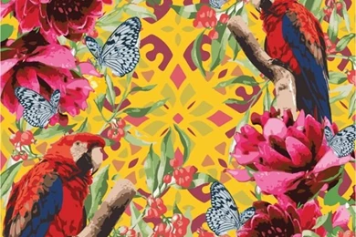 Jessica Aquino, Pattern, Tropical, Wallpaper,