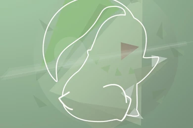 CHIKORITA POKEMON WALLPAPER LOW POLY   ABSTRACT By Ibeagra On ...