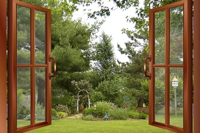 York Wallcoverings RV2666M French Doors Into Garden, Mural   Wall ...