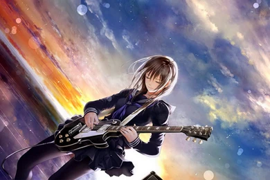 WALLPAPER HD Guitar Anime Girl Wallpapers HD Desktop