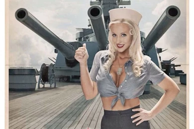 WWII US Navy USN Battleship Pinup Model: Tara Babcock :)