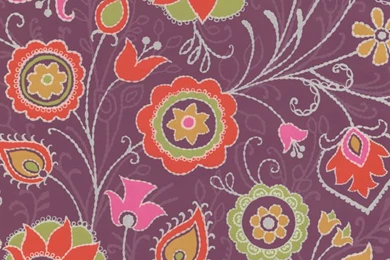 314022 Purple Primitive Jacobean   Eijffinger Wallpapers