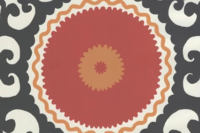 Red Modern Medallion   By Eijffinger Wallpapers