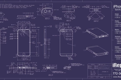 Wallpapers Blueprint Iphone 1600x900