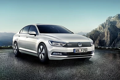 White Volkswagen Passat 2015 Front Bumper HD Destop Wallpapers