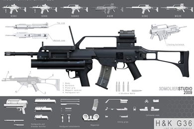 Heckler & Koch G36 Weapon Gun Military Rifle Poster G Wallpapers ...