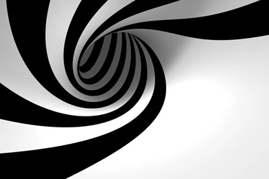 3d View Abstract Black And White Minimalistic Hole Zebra Stripes ...