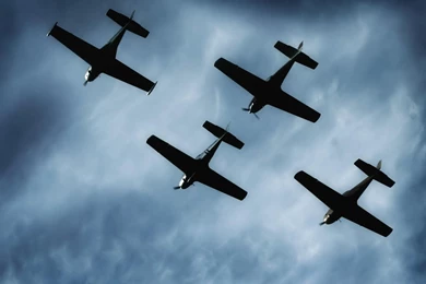 FOUR PLANES AEROPLANE HD WALLPAPER   (