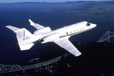 LEARJET AEROPLANE N6100 HD WALLPAPER   (