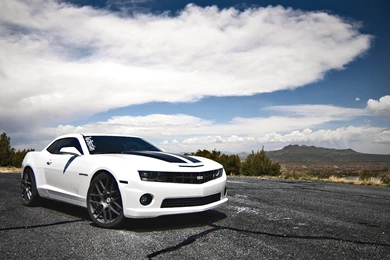 Download Wallpapers 3840x2160 Chevrolet, Camaro Ss, White, Side ...