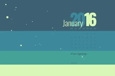 January Color Palette Wallpapers