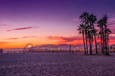 Los Angeles, Santa Monica Beach Wallpapers 4K (4096x2160 ...