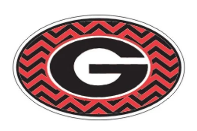 Amazon.com : Georgia Bulldogs Chevron Decal Decal : Sports Fan ...