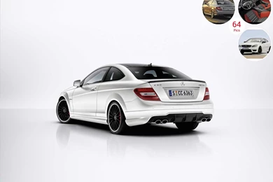 Mercedes Benz C63 AMG Coupe (2012)   Rear