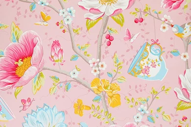 Pip Studio Chinese Garden Wallpapers   341001 Pink At Amara