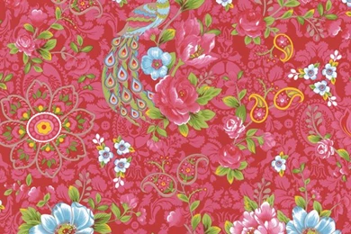 Pip Magenta Paisley Floral Wallpapers   Eclectic   Houston   By ...
