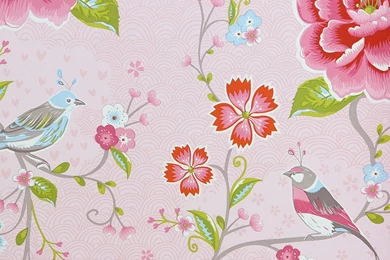 Pip Studio Birds In Paradise Wallpapers 313010 Pink At Amara