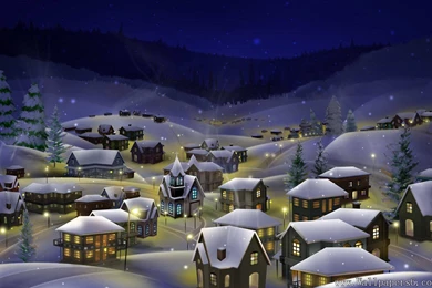 Dream Snow Scene － Fantasy Wallpapers   Free Download Wallpapers ...