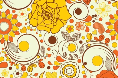 Autumn Flowers Wallpapers Vector Art & Graphics