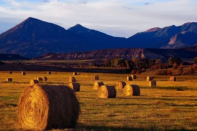 Mountains Sky Autumn Harvest HD Desktop Wallpapers
