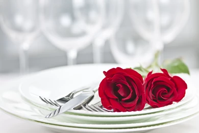 Romantic Dinner Setting Wallpapers
