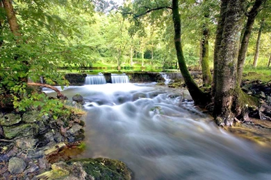 Flowing Water River   Wallpaper.