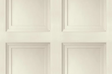 Contempoary Faux Paneling Off White Wainscot Wallpapers