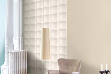 Contempoary Faux Paneling White Wainscot Wallpapers