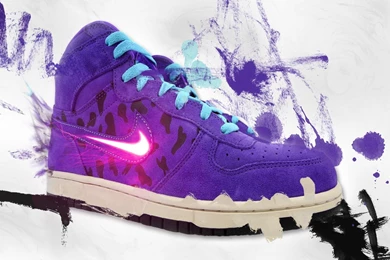 Wallpapers Nike Logo Purple Graffiti Crunch Com 1280x800