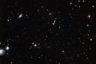 Stars In The Andromeda Galaxy's Halo With Backgrounds Galaxies (2 ...