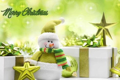 Cute Green Christmas Wallpapers