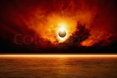Dramatic Apocalyptic Backgrounds   Sun Eclipse, Red Sunset, Dark ...