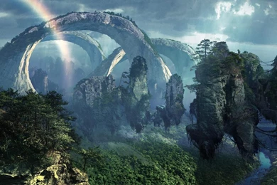 Wallpapers Jungle Pandora Stones Mountains Flying Islands Hd ...