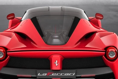 640x960 2013 Red Ferrari LaFerrari Studio Rear Top Angle Iphone 4 ...