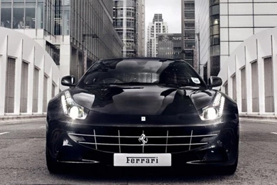 640x960 Dark Blue Ferrari FF Front Iphone 4 Wallpapers