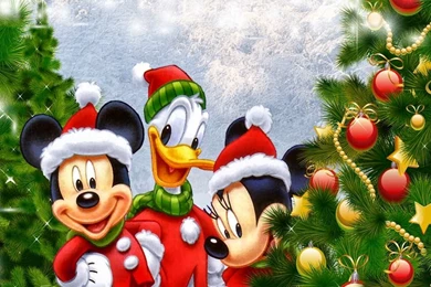 Merry Christmas Micky Mouse HD Wallpapers Free Download