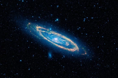 Blue Spiral Galaxy HD Desktop Wallpapers : High Definition ...