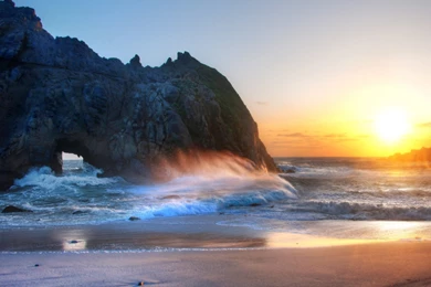 Big Sur Sunset HD Desktop Wallpapers : High Definition : Fullscreen ...