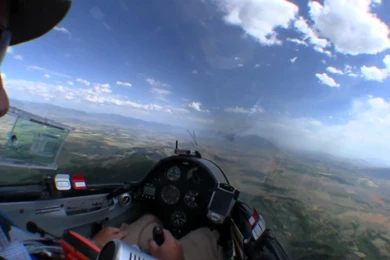 Glider Flying In Heavy Turbulence Over Utah Mountains YouTube