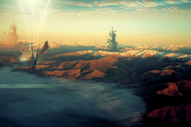 1920*1200 Digital Photomanipulation Fantasy Landscape Wallpapers ...