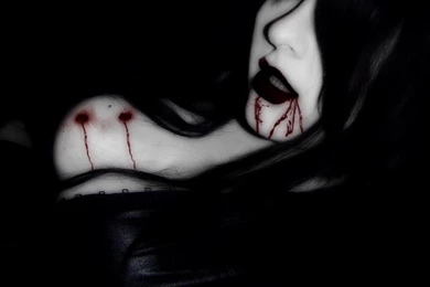 Vampire Girl Wound Desktop HD Wallpapers   StylishHDWallpapers
