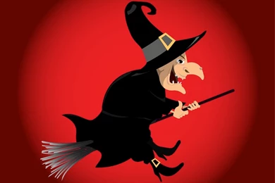 Free Vector Flying Witch Wallpapers ~ Wallpapers Area