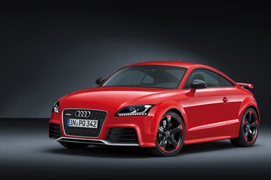 Red Audi TT RS Front Angle View Desktop Wallpapers