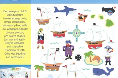 Pirates And Pirate Ships Wallies Wallpapers Cutouts Decals