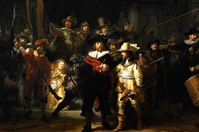Wallpapers Rembrandt The Night Watch   1440 X 900   Famous Painting ...
