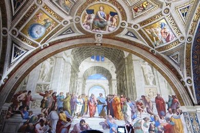 School Of Athens By Raphael, Stanza Della Segnatura, Vatican ...