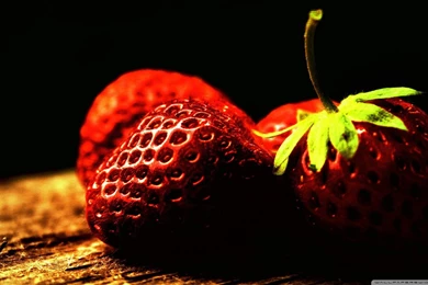 Red Strawberry HD Desktop Wallpapers : Widescreen : High Definition ...